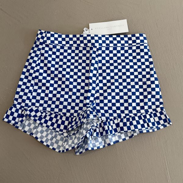 StellaMcCartney Short bianco a pois celeste - immagine 2