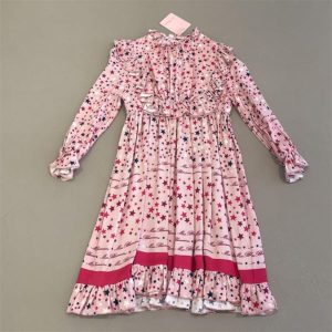 Miss Blumarine Abito con Rouge rosa stellato