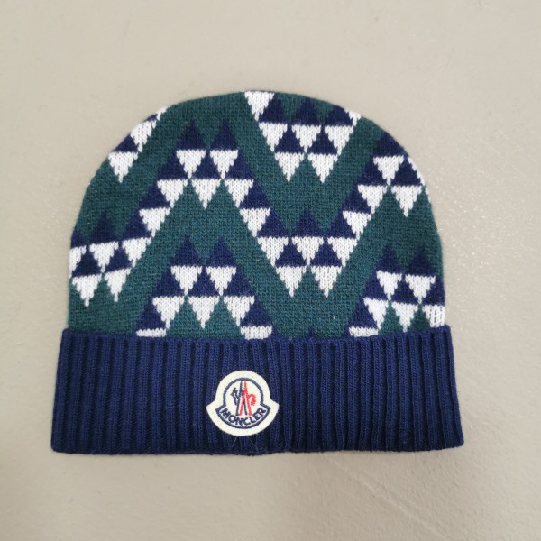 Moncler Berretto tricot blu e verde