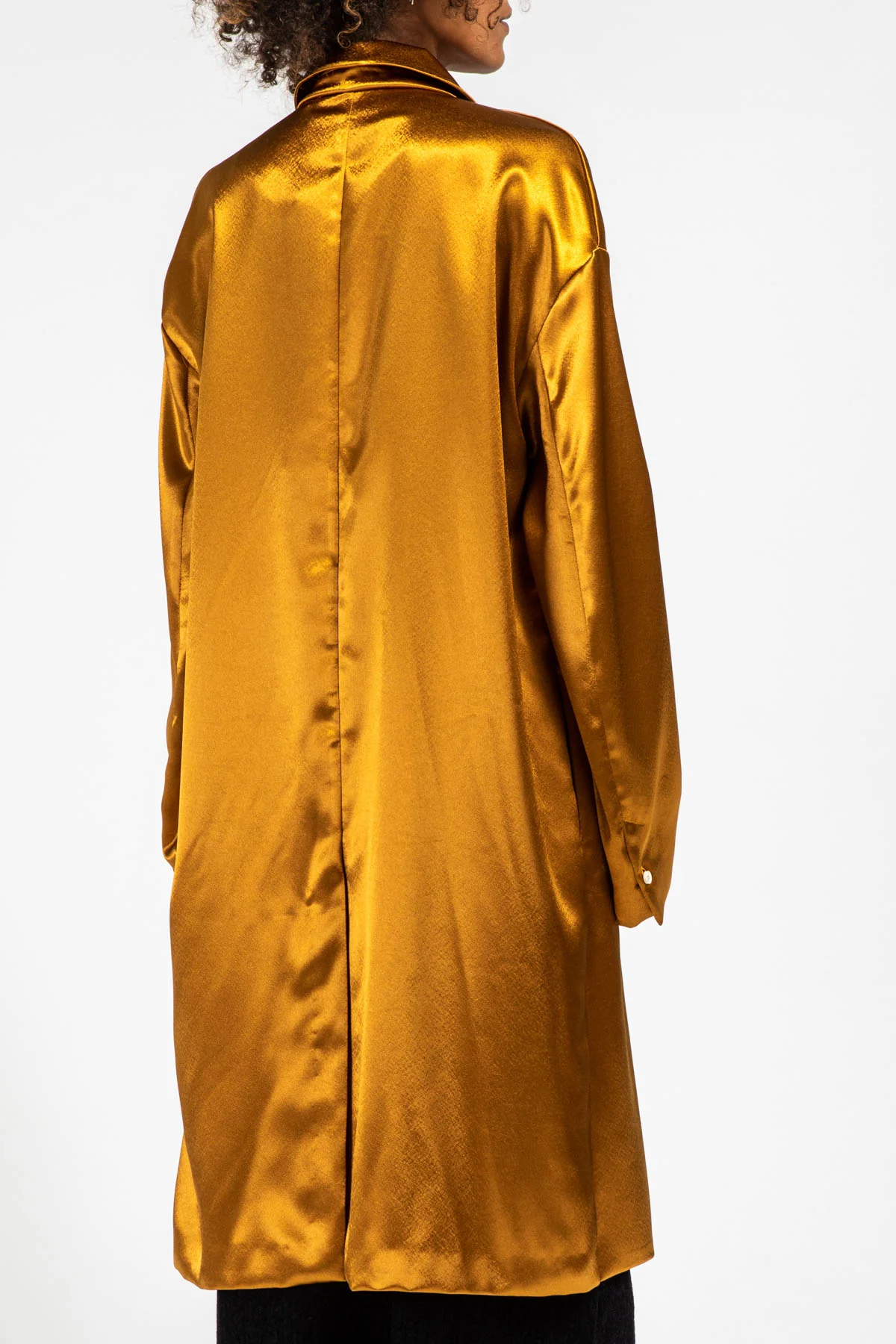 Abito Art259 Design in satin bronzo 10023 - immagine 4