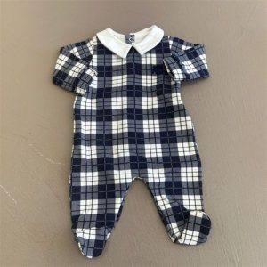 le Bebè tutina neonato a quadri