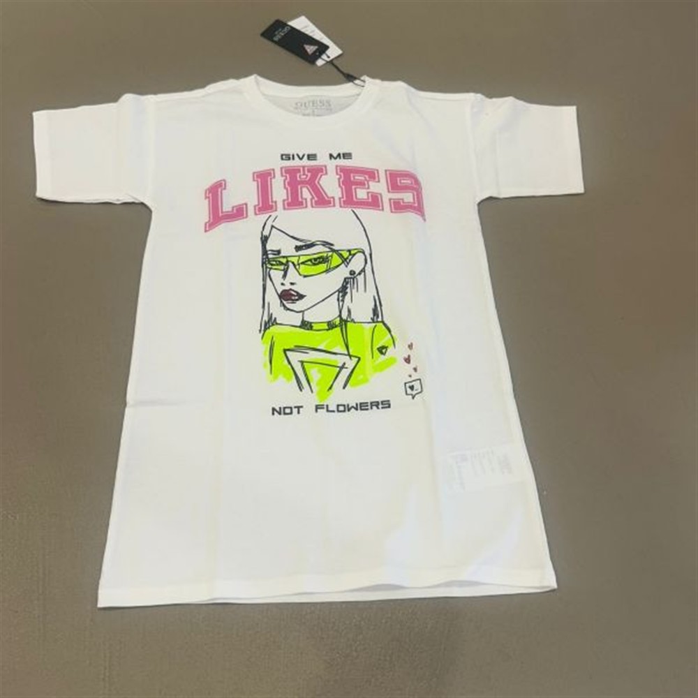 guess t-shirt bianca bimba - immagine 2