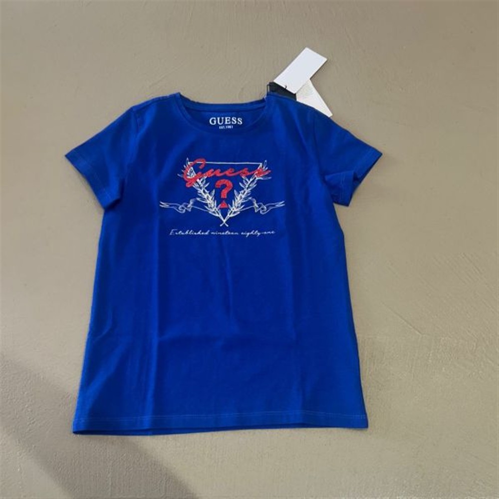 guess t-shirt blu