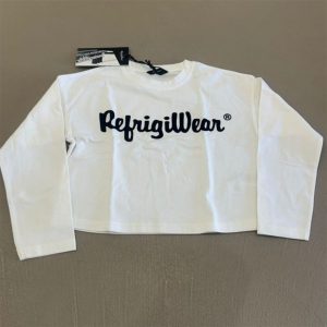 refrigiwear t-shirt manica lunga bianca
