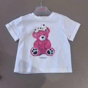 twin-Set t-shirt orsetto rosa