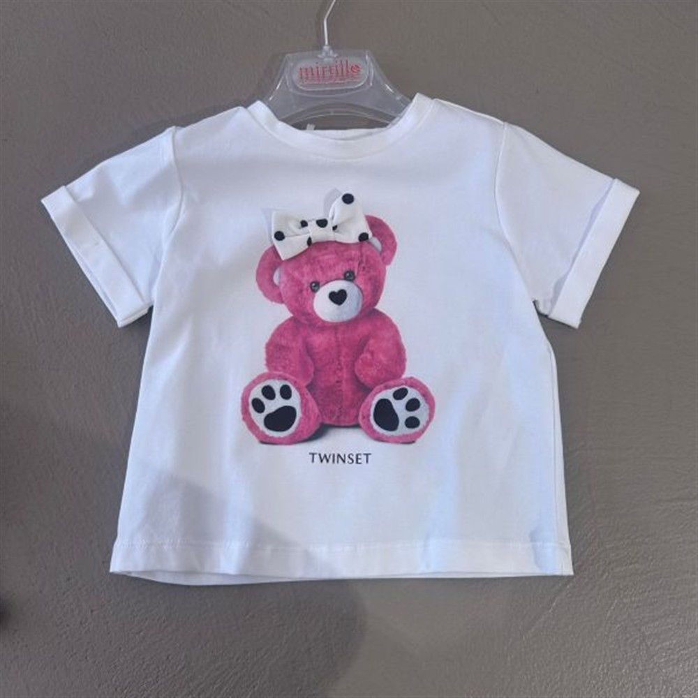 twin-Set t-shirt orsetto rosa - immagine 2