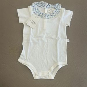 teddy & minou body neonata bianco