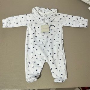 le Bebè tutina neonata bianco/blu