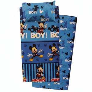 Completo Letto Singolo marca Disney modello Mickey Mouse (Topolino)– “Sogni Stellari” in 100% Cotone