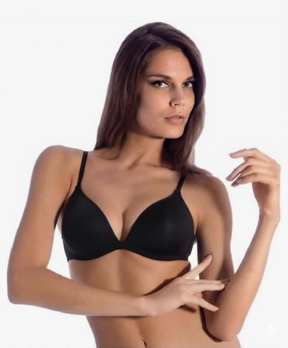 Reggiseno marca GianMarco Venturi Modello Sole – Triangolo Imbottito Senza Ferretto – Coppa B - immagine 4