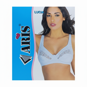 Reggiseno marca Aris Modello Lucia – Senza Ferretto e senza imbottitura con Inserti in Pizzo – Coppa C-