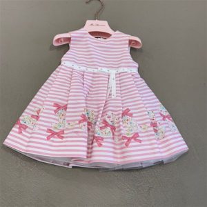 miss Blumarine abito rosa a righe