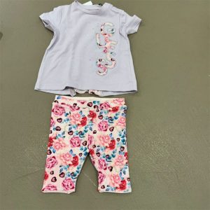 guess completo lilla e fiorato