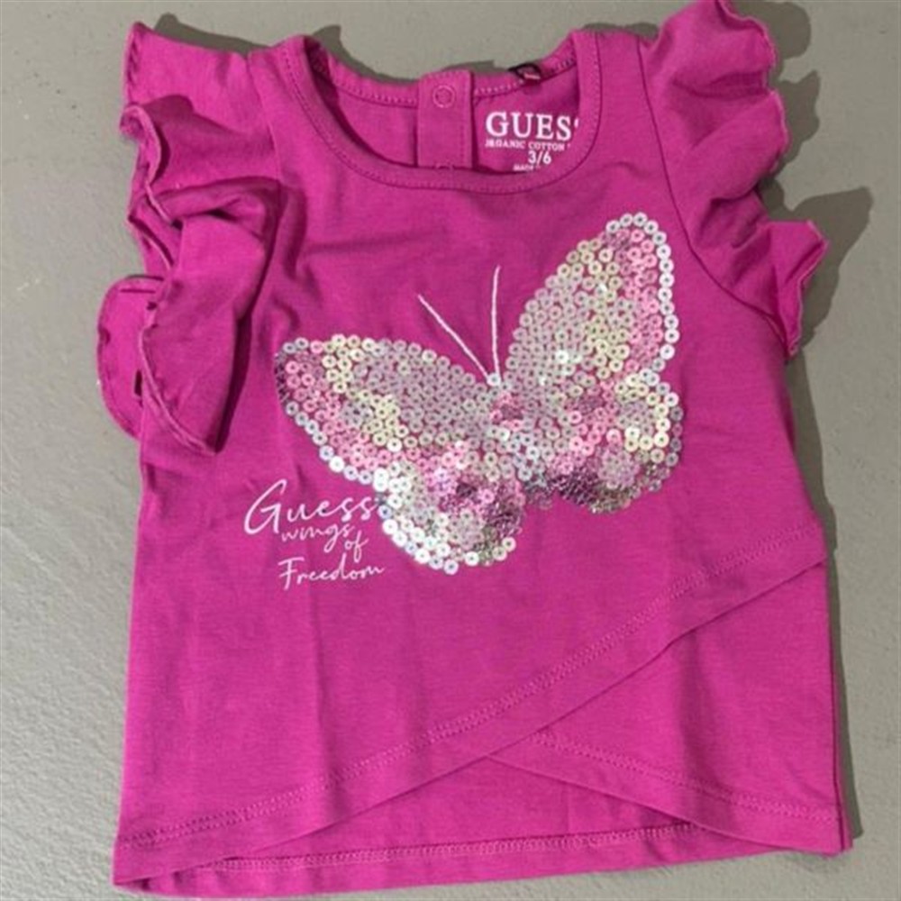 GUESS t-shirt fucsia