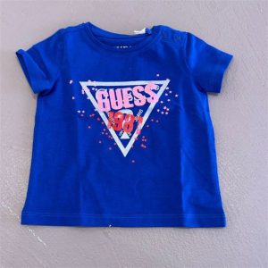 guess t-shirt blu 2 2 2