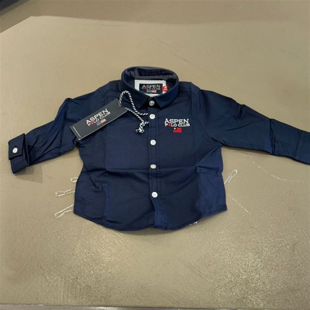 aspen polo club camicia blu notte - immagine 2