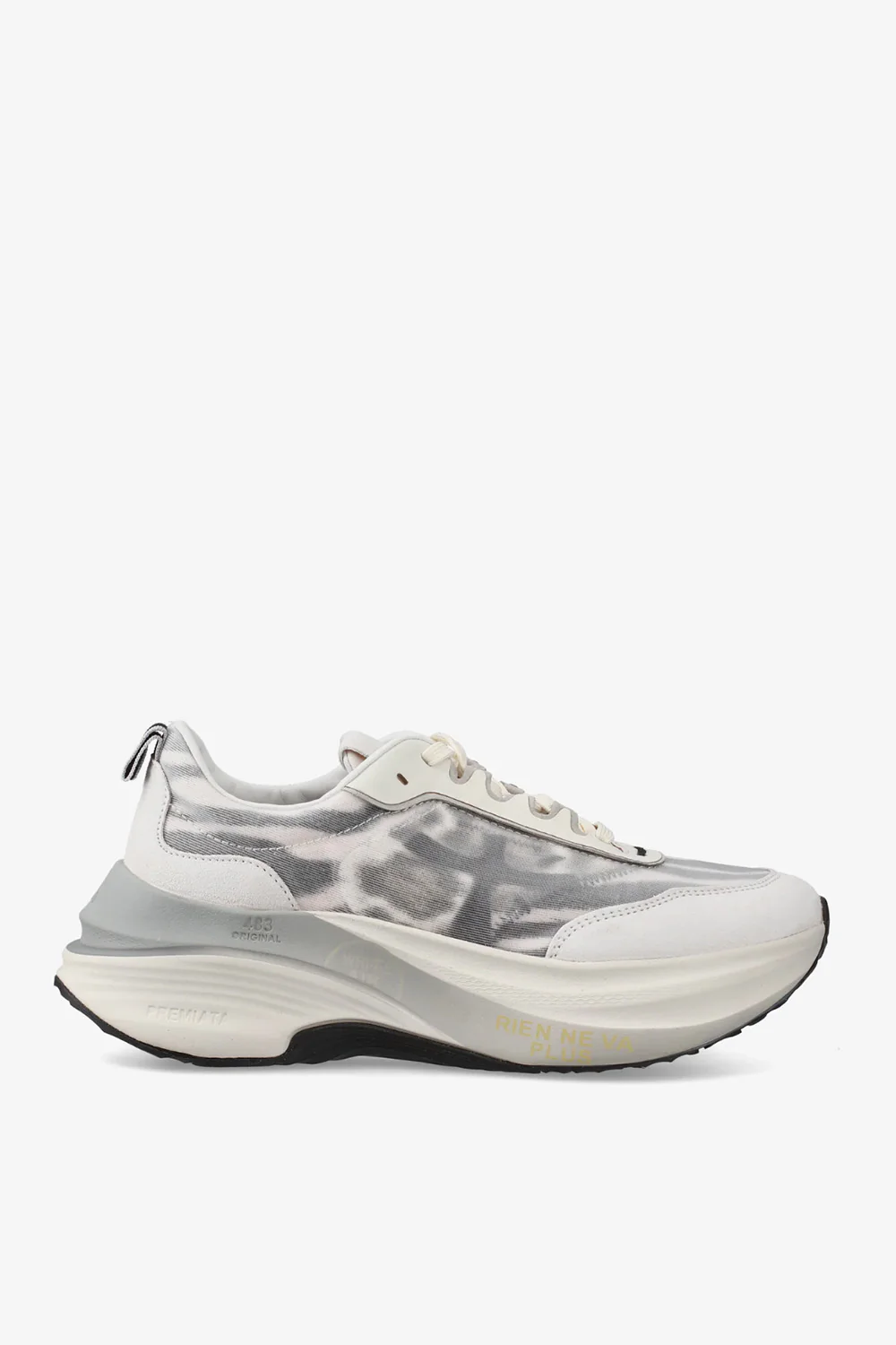Sneakers Premiata bianco grigio hill 7507 - immagine 2