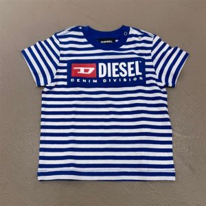 diesel t-shirt a righe blu