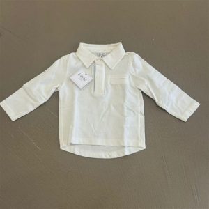 le Bebè polo neonato bianco