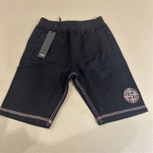 stone island bermuda con ricamo rosa
