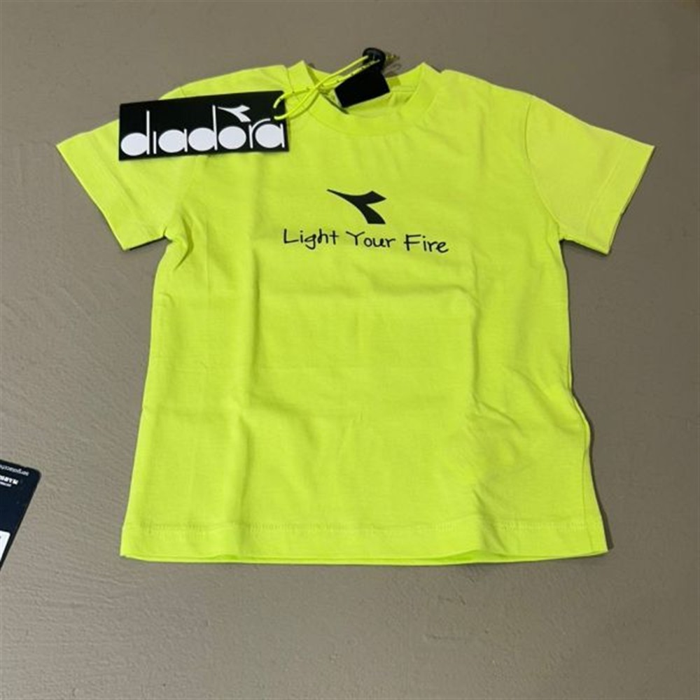 diadora t-shirt lime 2