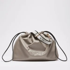 Tracolla N21 Coulisse Big da donna in pelle Grigia  21IBP0902SA00