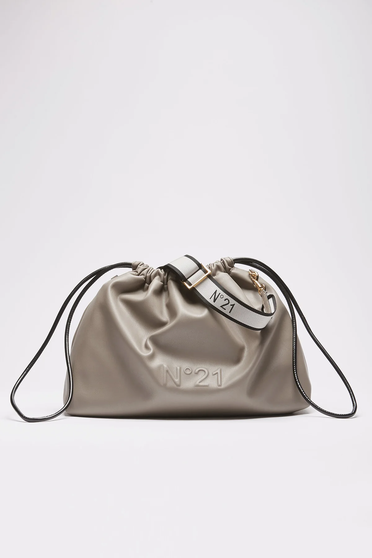 Tracolla N21 Coulisse Big da donna in pelle Grigia 21IBP0902SA00 - immagine 2