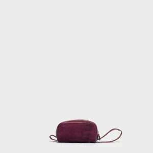 Borsa a mano Pochette da donna in tessuto Poste Italiane e pelle purple 26