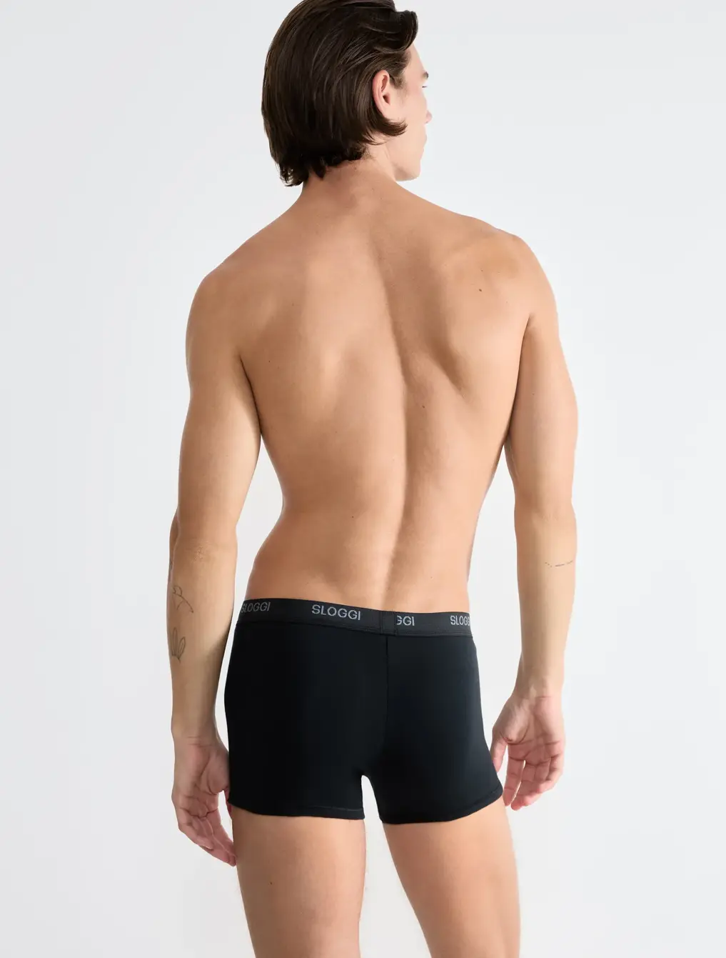 Boxer uomo marca Sloggi modello Short Basic in cotone elasticizzato in confezione da 2 pezzi - immagine 9