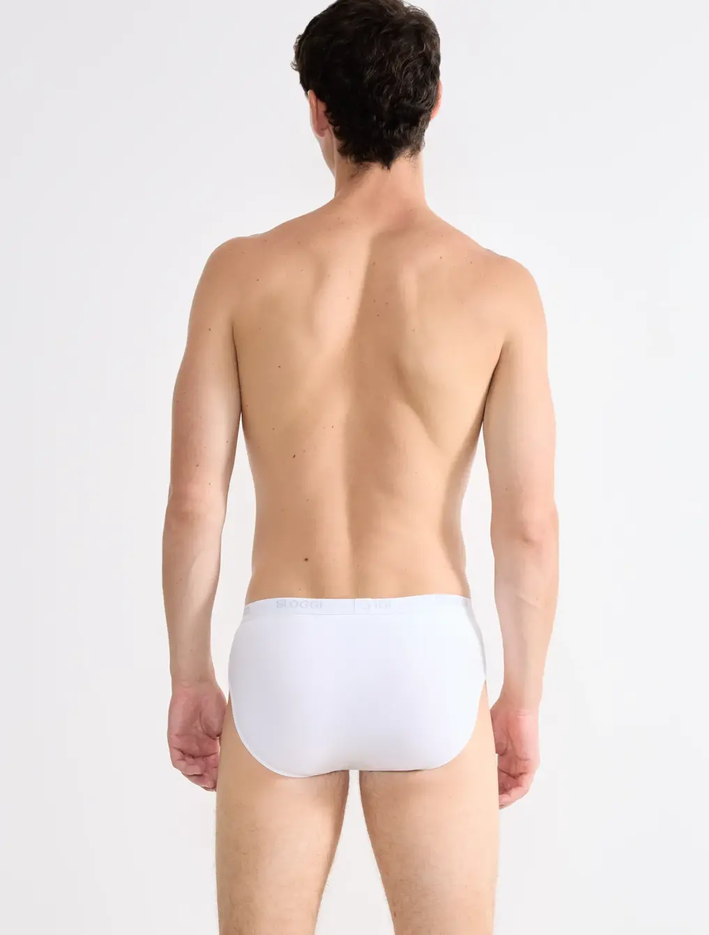 Slip uomo marca Sloggi modello Midi Basic in cotone elasticizzato in confezione da 2 pezzi - immagine 4