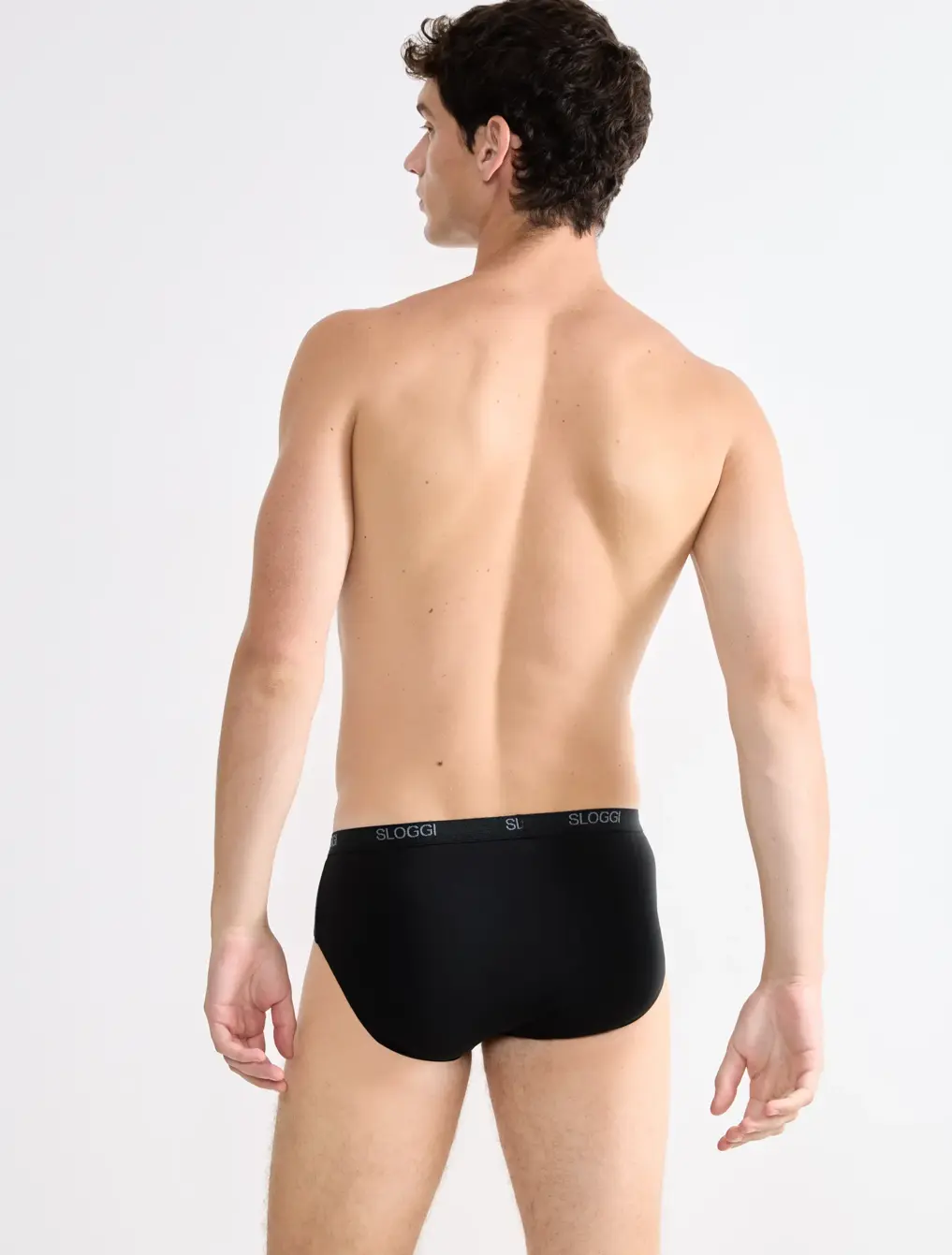Slip uomo marca Sloggi modello Midi Basic in cotone elasticizzato in confezione da 2 pezzi - immagine 8