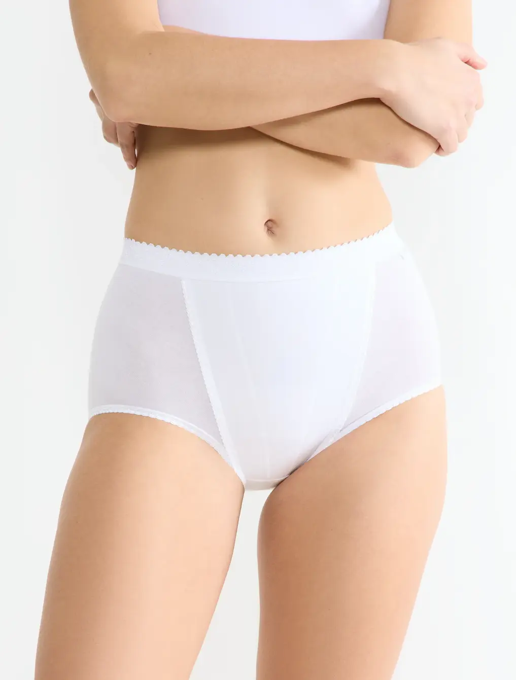 Slip donna marca Sloggi modello Control Maxi in cotone contenivo elasticizzato in confezione da 2 pezzi - immagine 4
