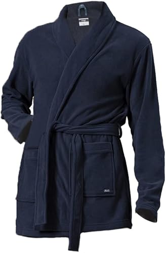 Giacca da camera uomo marca Irge – Modello Sciallato in tessuto pile morbido e caldo - immagine 4