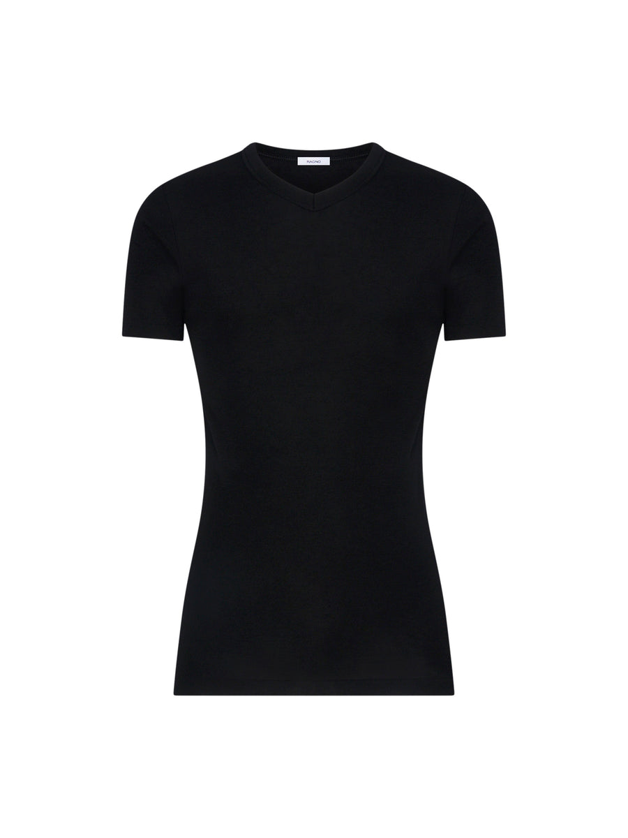 Maglia uomo marca Ragno serie WSK lana e seta modello girocollo a mezza manica - immagine 3