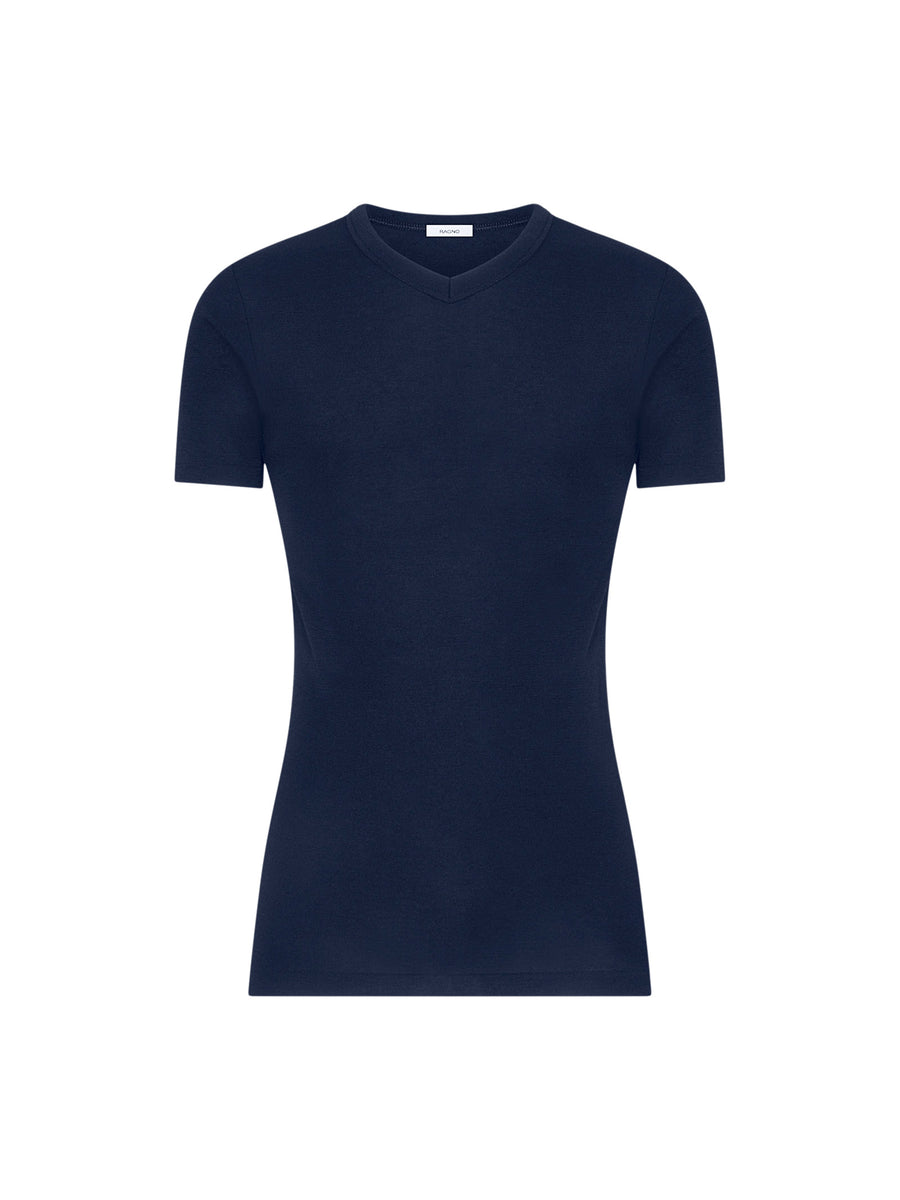 Maglia uomo marca Ragno serie WSK lana e seta modello girocollo a mezza manica - immagine 5