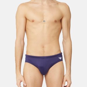 Costume uomo a slip Emporio Armani modello Essential in colore blu