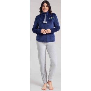 Pigiama/tuta donna full zip marca Irge in morbido e caldo Coral (pile)