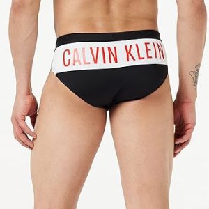 Costume uomo a slip marca Calvin Klein con scritta posteriore  in colore nero taglia 46/S
