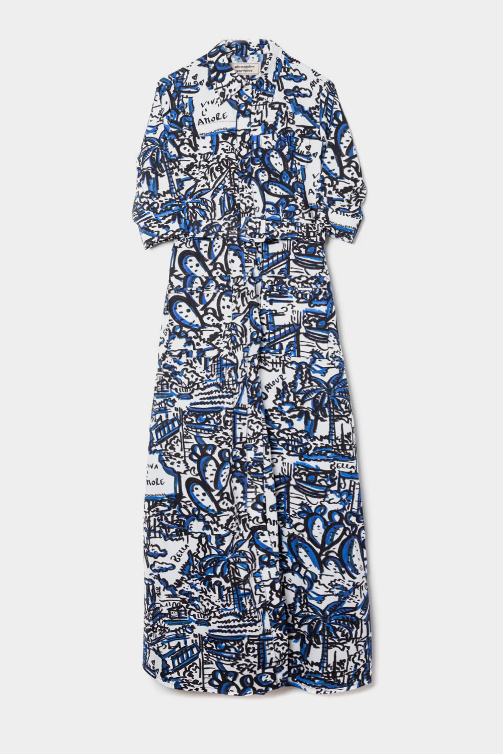 Abito Alessandro Enriquez a fantasia blu d84