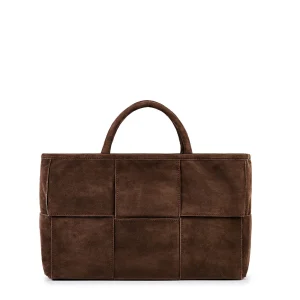 Borsa a mano Viamail Bag scamosciata moro demi madras