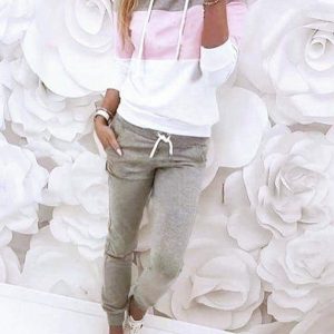 Tuta donna winter in cotone felpato con cappuccio made in Italy mod. Grey