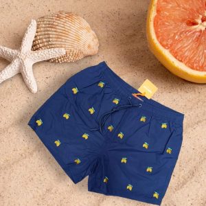 Costume uomo a pantaloncino modello “limoni della costiera amalfitana”