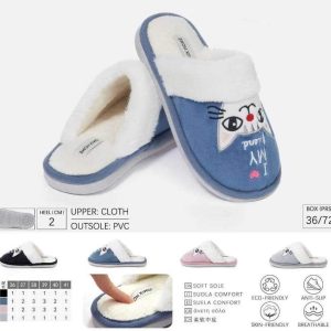 Pantofole invernali donna fantasia Gatto