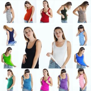 Canotta donna spalla larga in viscosa con inserti in pizzo