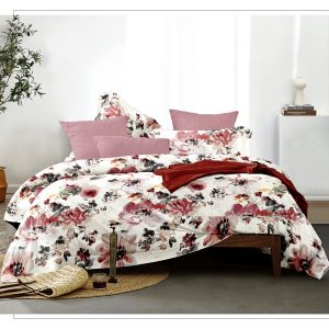 Copripiumino matrimoniale Floreale con Federe – “Collezione Terra” – La Natura si Fa Letto