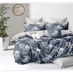 Copripiumino matrimoniale modello ” fiori di notte “