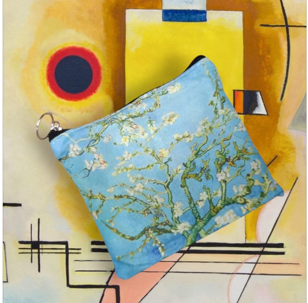 Shopping bag serie “quadri d’autore” modello “Mandorlo fiorito” di Vincent Van Gogh - immagine 3