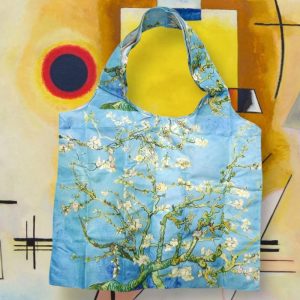 Shopping bag serie “quadri d’autore” modello “Mandorlo fiorito” di Vincent Van Gogh