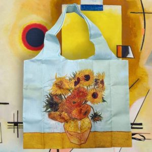 Shopping bag serie “quadri d’autore” modello “Girasoli” di Vincent Van Gogh
