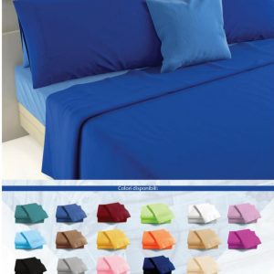 Lenzuola singole 1 piazza marca Irge modello Marta in tinta unita in cotone